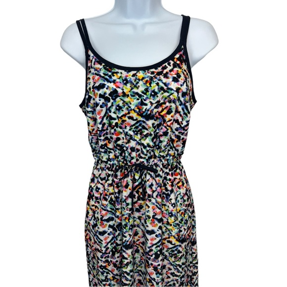 Athleta Sunbeam Easy Breezy Multicolor Spaghetti Strap Midi Dress - Picture 9 of 12